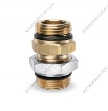 Фитинг прямой M22X1.5MM резьба наружная M22X1.5MM резьба наружная с гайкой CAMOZZI-TRUCK D2502 M22x1.5 (фото 1)