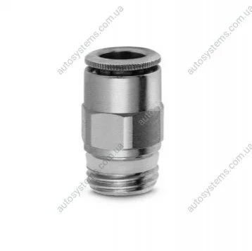 Фитинг прямой D6MM аварийное 1/8 резьба наружная 6512 6-1/8 CAMOZZI-TRUCK S6510 6-1/8 (фото 1)