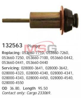 Плунжер втягивающего реле стартера CARGO 132563