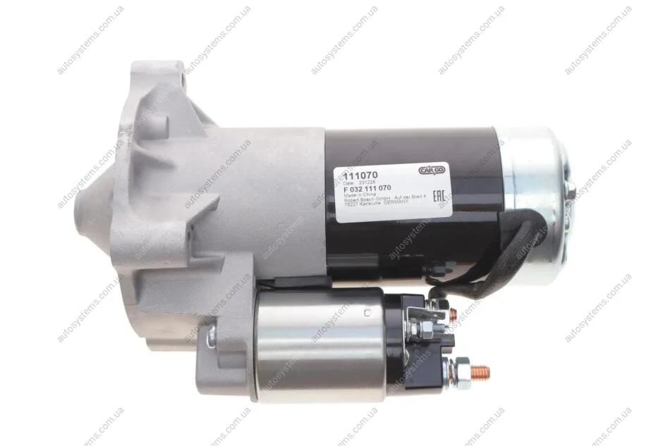 Стартер Citroen Berlingo 1.8-2.0 D/HDI 96-11/Suzuki Vitara 1.9 D 95-99 (1.7kw) (z=10/11/12/13) = 111070 CARGO F 032 111 070 (фото 1)