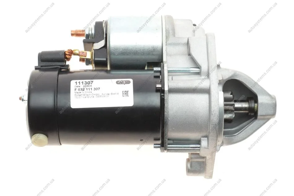 Стартер Hyundai Tucson/Kia Cerato 2.0 04-10 (1.2kw) (z=8) = 111307 CARGO F 032 111 307 (фото 1)
