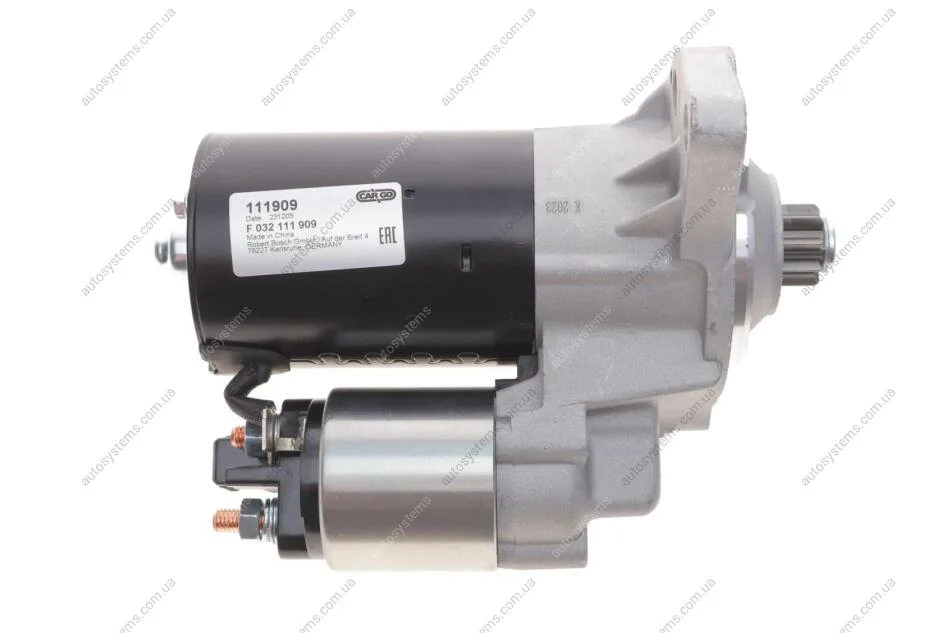 Стартер Audi A3/Ford Galaxy/VW Caddy/Golf/Passat/Skoda Octavia 1,4-2.0 91-05 (1.1kw) (z=9) = 111909 CARGO F 032 111 909 (фото 1)