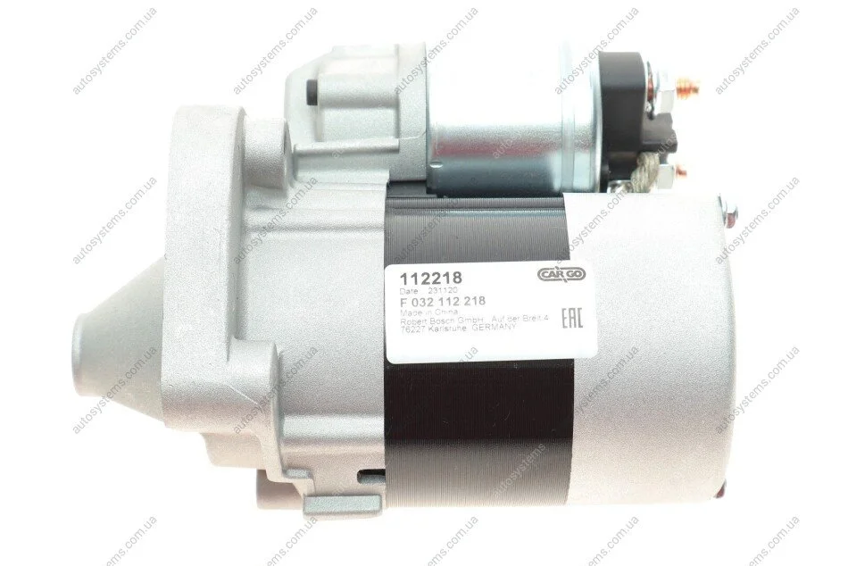 Стартер Renault Clio/Kangoo/Megane/Scenic/Dacia Dokker/Duster 1.4-1.6 97- (1kw) (z=8/9) = 112218 CARGO F 032 112 218 (фото 1)