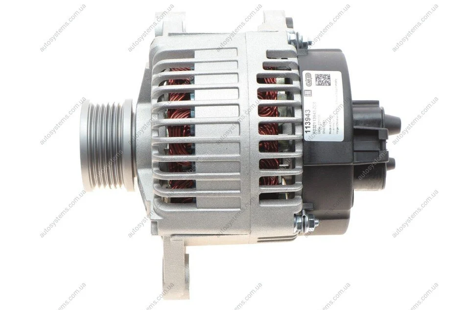 Генератор Fiat Brava/Doblo/Punto/Lancia Lybra 1.9D/JTD 98- (14V/100A) = 113943 CARGO F 032 113 943 (фото 1)