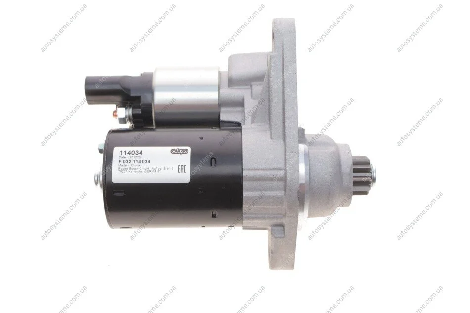 Стартер VW Golf V/VI 1.4/1.6 FSI 03-13 (1kw) (12V) (z=9/10) = 114034 CARGO F 032 114 034 (фото 1)