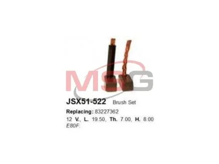 Щетка угольная CARGO JSX51-52 2