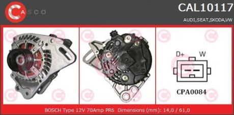 Генератор CASCO CAL10117AS