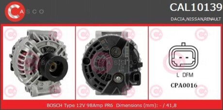 Генератор CASCO CAL10139AS