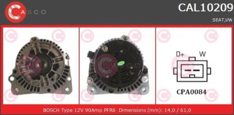 Генератор CASCO CAL10209AS