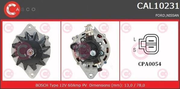 Генератор CASCO CAL10231AS (фото 1)