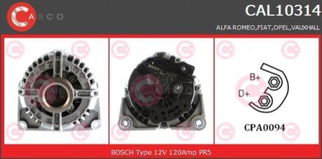 Генератор CASCO CAL10314AS