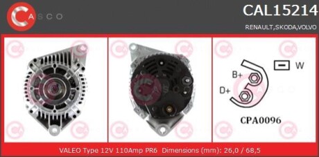 Генератор CASCO CAL15214AS