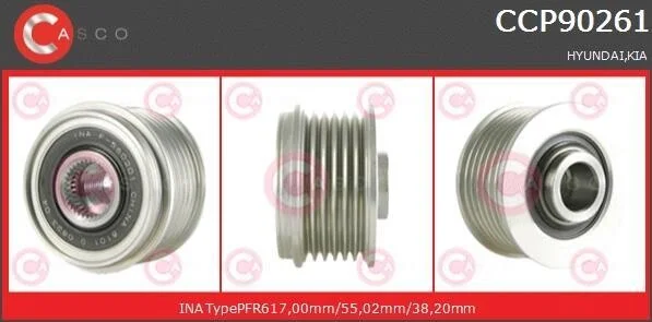 Шкив генератора CASCO CCP90261AS (фото 1)