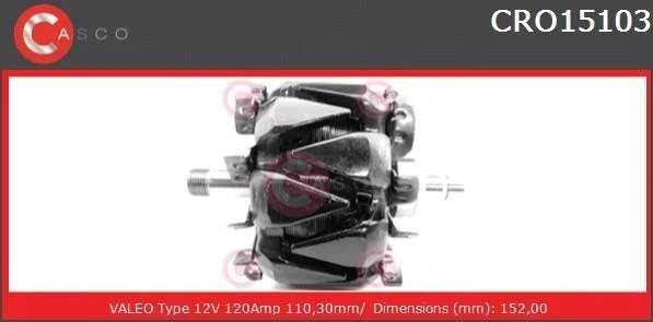 Ротор генератора CASCO CRO15103AS (фото 1)