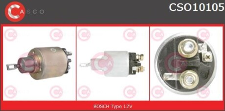 Реле стартера втягивающее CASCO CSO10105AS