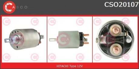 Реле стартера втягивающее CASCO CSO20107AS