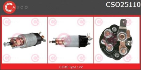 Реле стартера втягивающее CASCO CSO25110AS