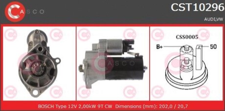 Стартер CASCO CST10296AS
