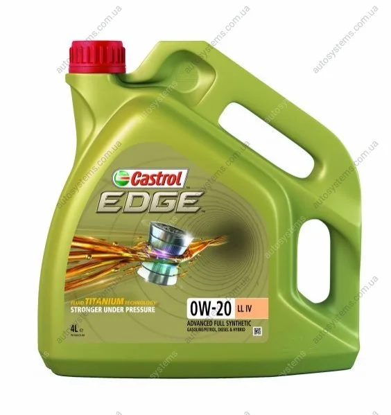 Масло для двигателя CASTROL EDGE 0W20 LL IV 4L (фото 1)