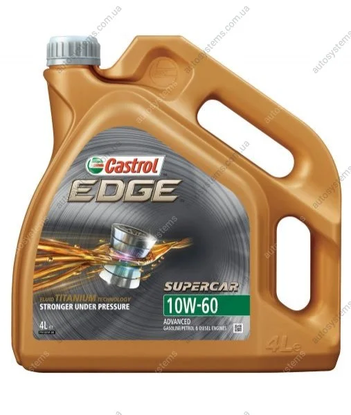 Олива для двигуна CASTROL EDGE 10W60 SUPERCAR 4L (фото 1)