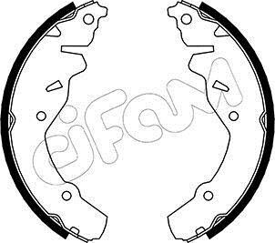 Колодки тормозные барабанные, комплект CIFAM 153-029