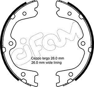 Колодки тормозные стояночного тормоза CIFAM 153-298