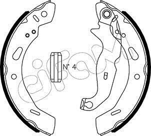 Колодки тормозные барабанные, комплект CIFAM 153-490