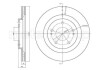 Тормозной диск передний вентилируемый CIFAM 800-1099 (фото 1)