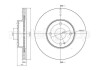 Тормозной диск передний вентилируемый CIFAM 800-999 (фото 1)