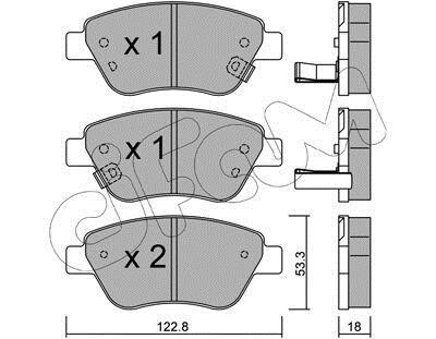 Тормозные колодки дисковые, комплект CIFAM 822-321-4