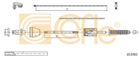 Трос акселератора COFLE 10.0383