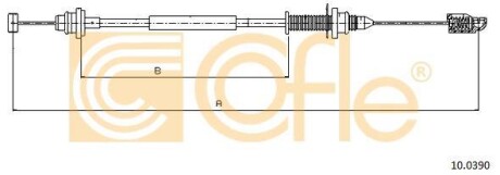 Трос акселератора COFLE 10.0390