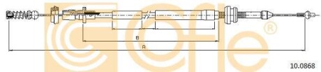 Трос акселератора COFLE 10.0868