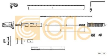 Трос акселератора COFLE 10.1177