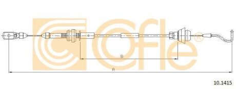 Трос педали акселератора COFLE 10.1415