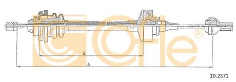 Трос сцепления COFLE 10.2371
