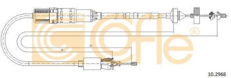 Трос сцепления COFLE 10.2968