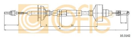 Трос сцепления COFLE 10.3142