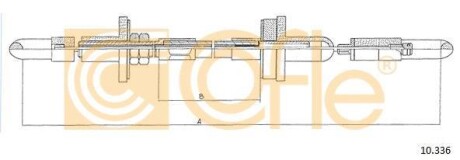 Трос сцепления COFLE 10.336
