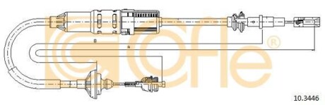 Трос сцепления COFLE 10.3446