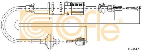Трос сцепления COFLE 10.3447