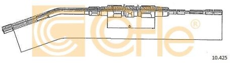 Трос ручника COFLE 10.425