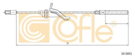 Трос ручника COFLE 10.5451