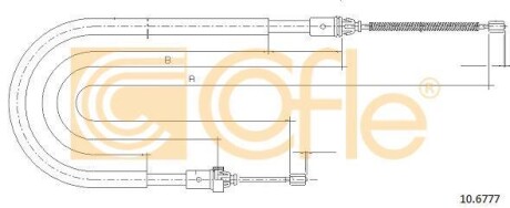 Трос ручника COFLE 10.6777