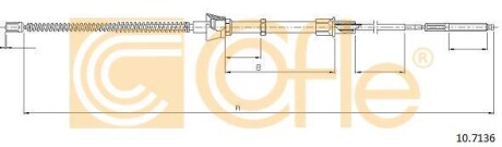 Трос ручника COFLE 10.7136