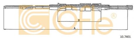 Трос ручника COFLE 10.7401