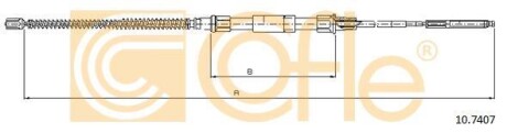Трос ручника COFLE 10.7407