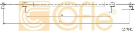 Трос ручника COFLE 10.7631