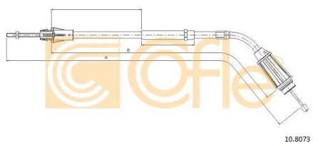Трос ручника, левый COFLE 10.8073
