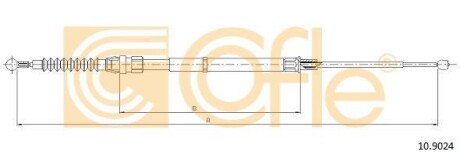 Трос ручника COFLE 10.9024